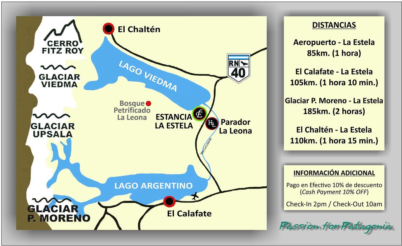 Estancia La Estela Lago Viedma Zewnętrze zdjęcie